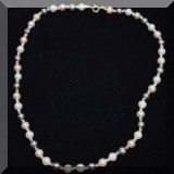 J05. 14K multi-colored gold and multi-colored pearl necklace. - $195 